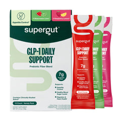 Supergut frente del pack variedad mostrando presentación y beneficios visibles