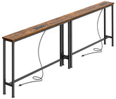 SUPERJARE front view showing full 78.8-inch length and slim silhouette, maximizing space