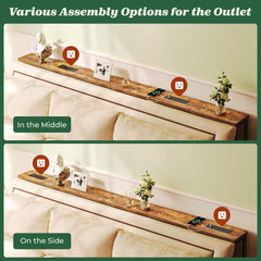 SUPERJARE top view highlighting three desktop panels and continuous surface for decor