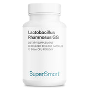 Supersmart front packaging showing bottle and benefits for gut balance
