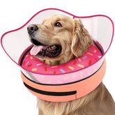 Supet front view showing donut collar packaging and clear product benefit
