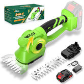 Supleap front view of cordless hedge trimmer showing compact professional design and portability