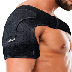Suptrust soporte de hombro frontal mostrando diseño y cobertura