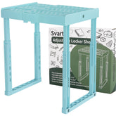 Svartur estante frontal mint blue mostrando almacenamiento ordenado y accesible
