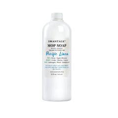 SWANTALK botella frontal mostrando etiqueta y aroma Pacific Linen