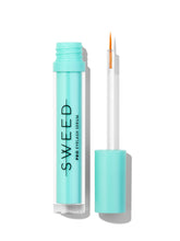 Sweed Lashes front packaging showing compact serum and benefits