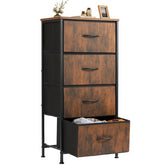 Sweetcrispy front view dresser showing compact four-drawer storage and organized benefit
