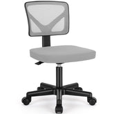 Sweetcrispy front view of small armless chair showing compact design and ergonomic benefit
