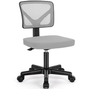 Sweetcrispy front view of small armless chair showing compact design and ergonomic benefit