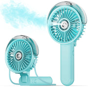 SWEETFULL vista frontal del ventilador portátil con diseño compacto y botones accesibles