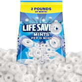 SWEETSIDE CANDY CO. front packaging showing 2 lb bulk bag and labeling benefit