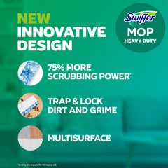 Swiffer detalle de la franja de fregado que remueve manchas difíciles, mayor eficacia