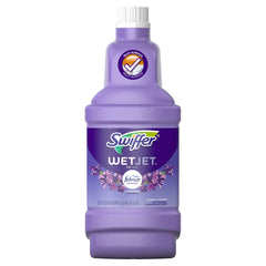 Swiffer bottle front packaging showing brand and lavender scent benefit