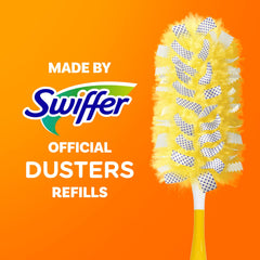 Recarga Swiffer limpiando persianas para alcance en espacios estrechos