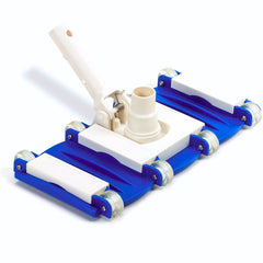 Swimline HydroTools vista frontal del cabezal mostrando área de limpieza grande y robustez