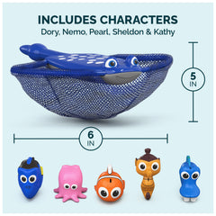 SwimWays figuras flotando en piscina mostrando diferentes profundidades y desafío