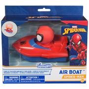 SwimWays Spider-Man vista frontal del bote mostrando el diseño y diversión