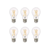 SYLVANIA bombilla TruWave pack de 6 mostrando diseño frontal y casquillo E26