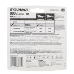 SYLVANIA 9003 XtraVision close-up filament view showing durable design