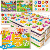 SYNARRY front packaging showing colorful six-puzzle set and rack, attracts interest