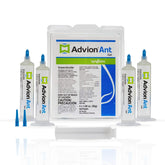 Syngenta Advion ant gel front packaging showing four 30 g tubes and benefits