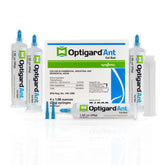 Syngenta Optigard front packaging showing four 30g syringes and plunger for discreet control