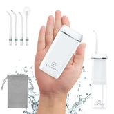 SYNHOPE front view showing compact portable irrigator for easy storage