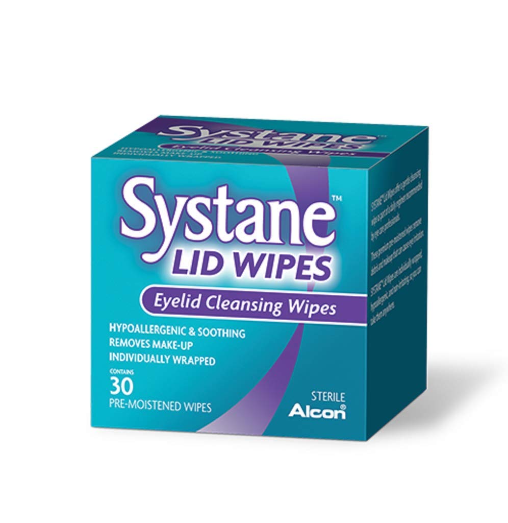 Systane front packaging showing three retail boxes for extended supply and easy storage