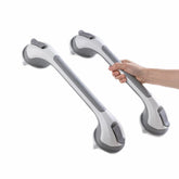TAILI front view of two grey grab bars showing whole product and benefits