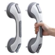 TAILI front view of two grey grab bars showing compact packaging and quick install benefit