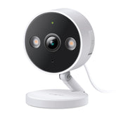 Tapo C120 front view showing lens and compact housing for clear monitoring
