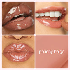 tarte textura del gloss en close-up que revela brillo no pegajoso y jugosidad