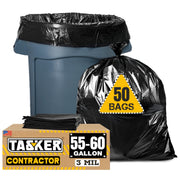 Tasker frente del empaque de 50 bolsas mostrando la cantidad y beneficio de ahorro