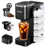 Tastyle front view of coffee maker showing compact design and quick brewing convenience