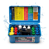 Taylor front packaging showing complete test kit for clear pool maintenance benefit