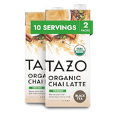 TAZO concentrado frente del cartón mostrando diseño y marca para preparación rápida
