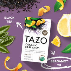 TAZO hojas de té orgánicas en detalle, evidencia de calidad