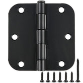 TDCHINGES front package showing 30 matte black hinges and included screws for fast installation