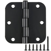 TDCHINGES front package showing 30 matte black hinges and included screws for fast installation