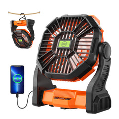 TDLOL ventilador portátil frontal mostrando diseño compacto y manejo fácil