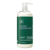 Tea Tree front packaging showing 33.8 fl oz bottle and branding for long-lasting hydration