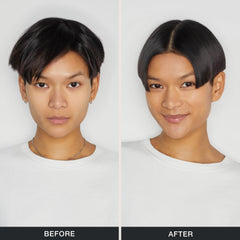 Tea Tree styled short shag showing piecey definition and matte finish