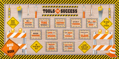 Teacher Created Resources cutting detail showing scissors trimming for custom sizes benefit