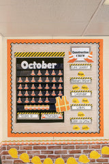 Teacher Created Resources in classroom display with student work attached, enhancing presentation benefit
