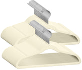 TechZoo ivory pack of 50 hangers showing neat boxed set and value