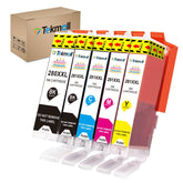 Tekmall pack frontal de cartuchos PGI-280XL CLI-281XL mostrando embalaje y ahorro