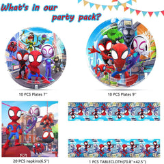 Telifor primer plano del plato Spidey mostrando diseño resistente y atractivo