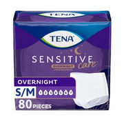 TENA front packaging showing product name and count for clear identification and reassurance