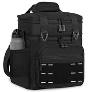 TENKIST frontal de la bolsa térmica mostrando dos niveles y cremallera resistente