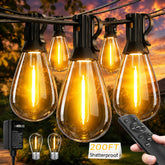 Tenmiro front packaging showing full 200ft string lights and key features